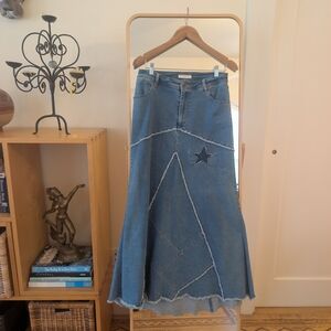 💙 Spell 💙 Ashbury Denim maxi Skirt Size M